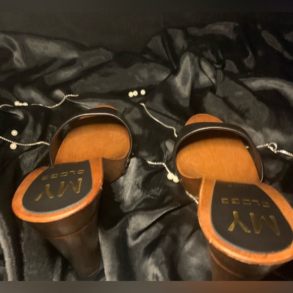 COPY - BLACK CLOGS, SIZE 41 EUR / 10 USA ZOCCOLI~ MY CLOGS~ MADE IN ITALY - Picture 7 of 10